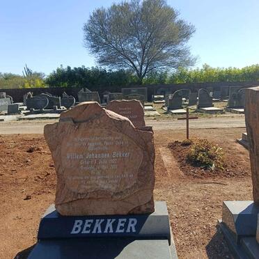 BEKKER Willem Johannes 1927-2011