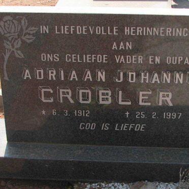 GROBLER Adriaan Johannes 1912-1997 &amp; Helena Elizabeth 1916-1986