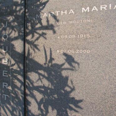 JOUBERT Martha Maria nee MOUTON 1915-2000