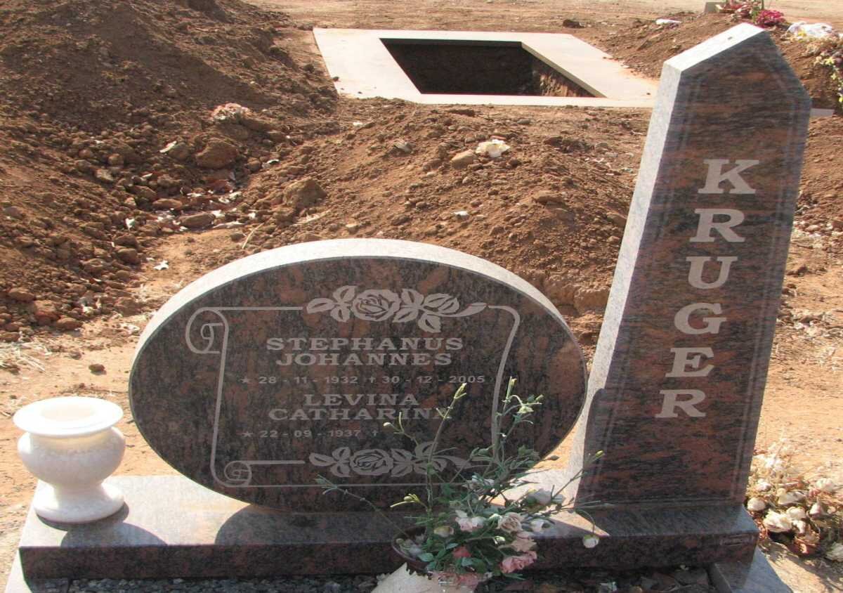 KRUGER Stephanus Johannes 1932-2005 &amp; Levina Catharina 1937-