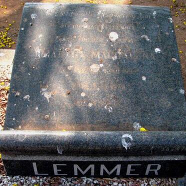 LEMMER Martha Magdalena ?-1979