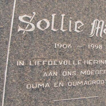 MARITZ Sollie 1906-1998