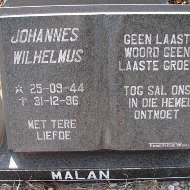 MALAN Johannes Wilhelmus 1944-1996