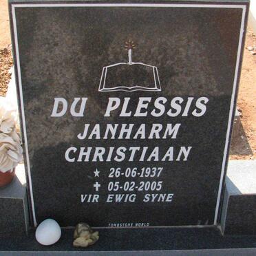 PLESSIS Janharm Christiaan, du 1937-2005