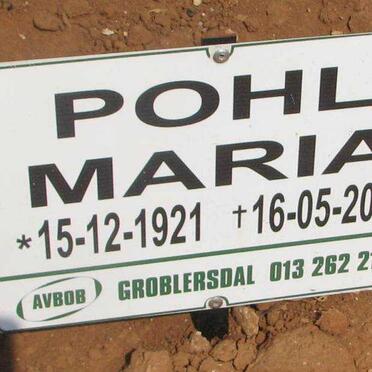 POHL Maria 1921-2010