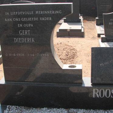 ROOS Gert Diederik 1908-1994 &amp; Martha Catharina Joacimina Gertruida PRETORIUS 1920-1979