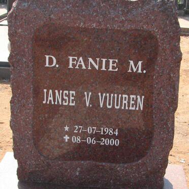 VUUREN D. Fanie M., Janse v. 1984-2000