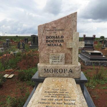 MOROPA Donald Doctor Mzala 1984-2020
