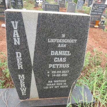 MERWE Daniel Cias Petrus, van der 1937-2011