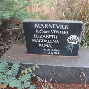 MARNEVICK Elizabeth Magdalena nee VENTER 1964-2015