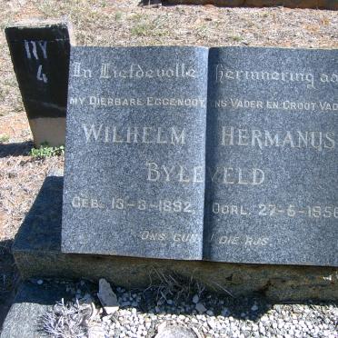 BYLEVELD Wihelm Hermanus 1892-1956