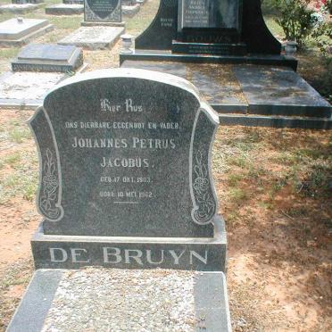BRUYN Johannes Petrus Jacobus, de 1903-1962