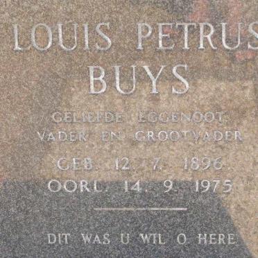 BUYS Louis Petrus 1896-1975