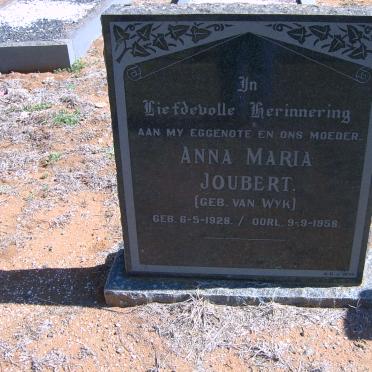 JOUBERT Anna Maria nee VAN WYK 1928-1958