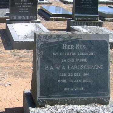 LABUSCHAGNE P.A.W.A. 1914-1955