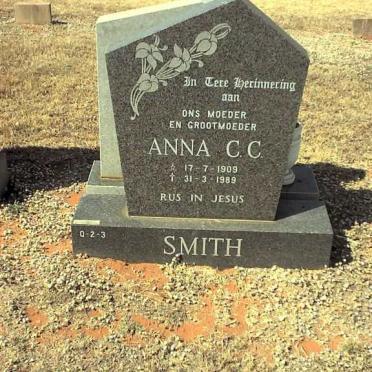 SMITH Anna C.C. 1909-1989