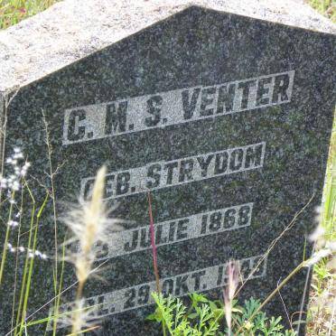 VENTER C.M.S. nee STRYDOM 1868-1949