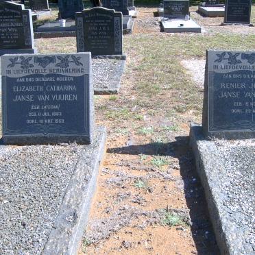VUUREN Renier Johannes, Janse van 1879-1960 &amp; Elizabeth Catharina nee LATEGAN 1883-1959
