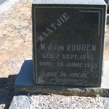 VUUREN W.J., van 1945-1955