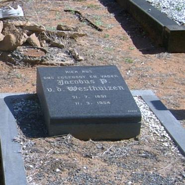 WESTHUIZEN Jacobus P., van der 1891-1954