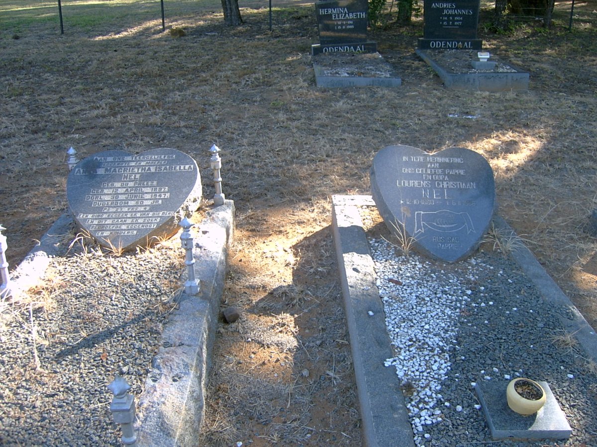 NEL Anna Magrietha Isabella nee DU PREEZ 1897-1947 :: NEL Lourens Christiaan 1890-1966