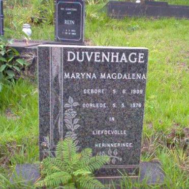 DUVENHAGE Maryna Magdalena 1908-1976