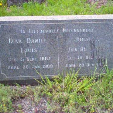 GEYER Izak Daniel Louis 1897-1963 &amp; Johanna DE WITT