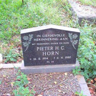 HORN Pieter H.C 1914-1980