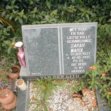 LITH Sarah Maria, van der 1937-1995