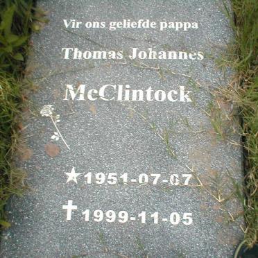 McCLINTOCK Thomas Johannes 1951-1999