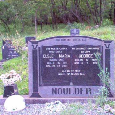 MOULDER George 1909-1972 &amp; Elsje Marie SMIT 1919-2001