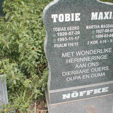 NÖFFKE Tobias Georg 1920-1993 &amp; Martha Magdalena 1927-1996