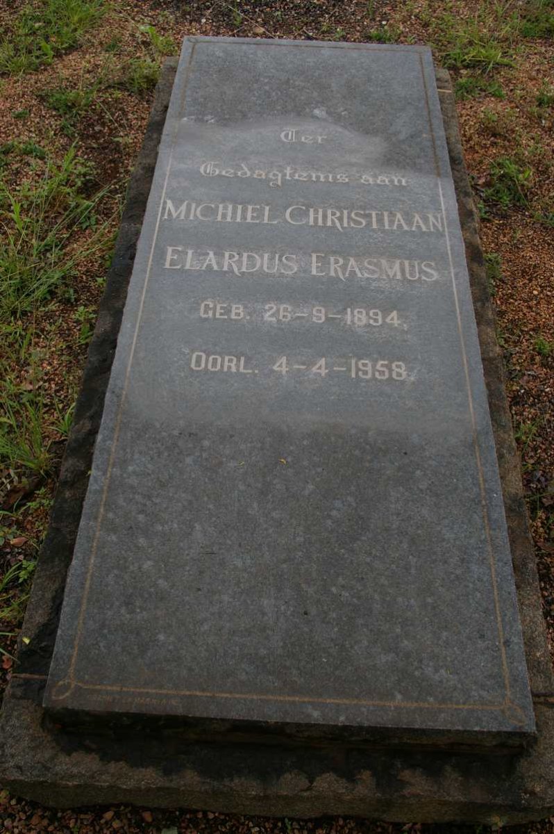 ERASMUS Michiel Christiaan Elardus 1894-1958