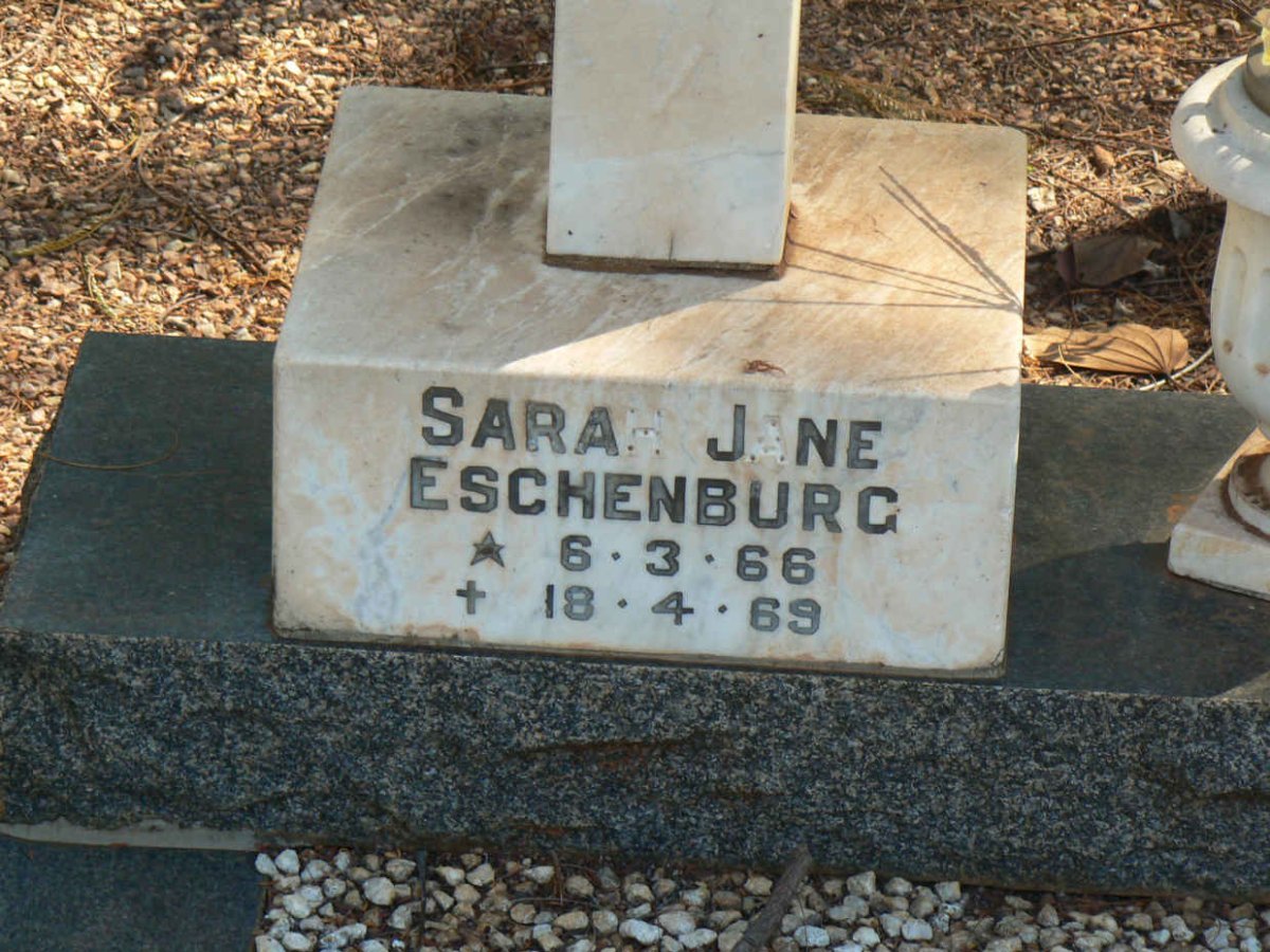 ESCHENBURG Sarah Jane 1966-1969