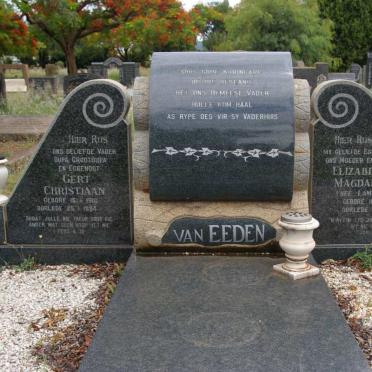 EEDEN Gert Christiaan, van 1910-1994 &amp; Elizabeth Magdalena LAMPRECHT 1914-1960
