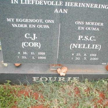 FOURIE C.J. 1918-1996 &amp; P.S.C. 1918-2000