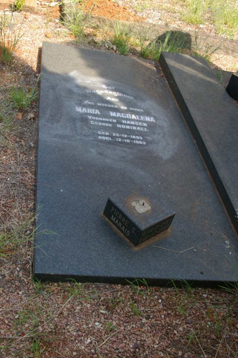 HEERDEN Stephanus Johannes, van 1891-1960 & Maria Magdalena voorheen HANSEN nee HONIBALL 1895-1983