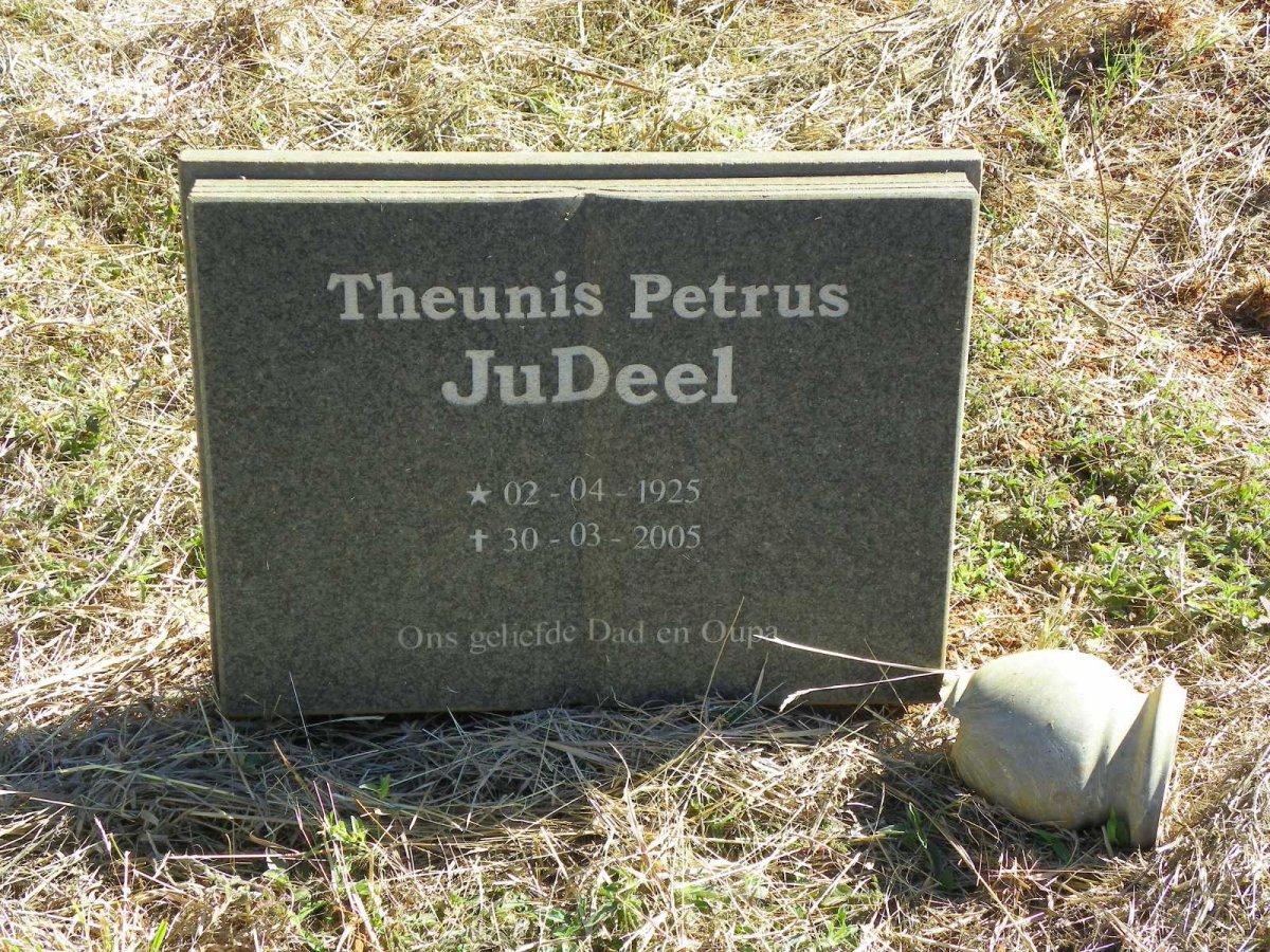 JUDEEL Theunis Petrus 1925-2005