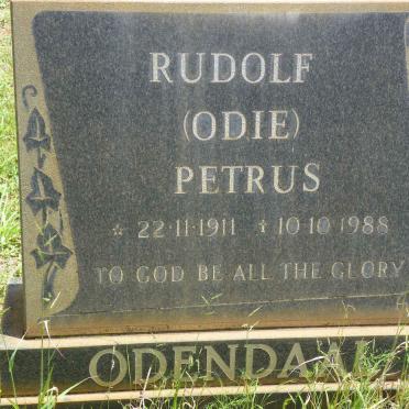 ODENDAAL Rudolf Petrus 1911-1988