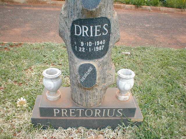 PRETORIUS Deidre 1940-1987