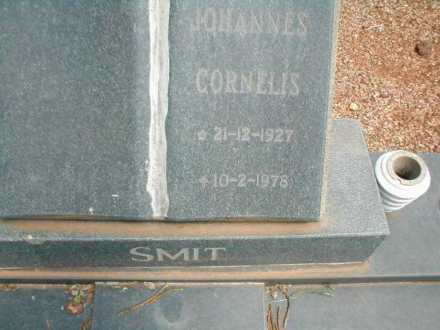 SMIT Johannes Cornelis 1927-1978