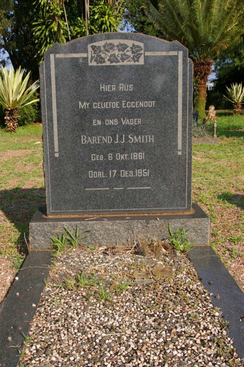 SMITH Barend J.J. 1861-1951