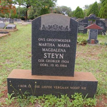 STEYN Martha Maria Magdalena nee GROBLER 1904-1984