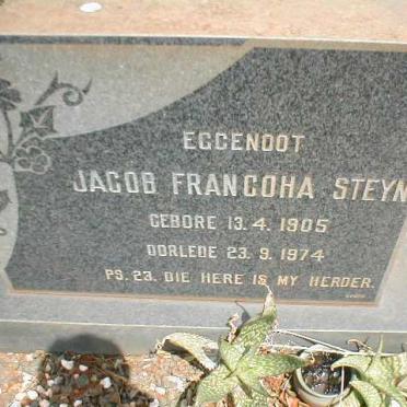 STEYN Jacob Francoha 1905-1974