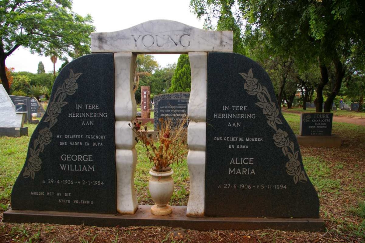 YOUNG George William 1906-1984 & Alice Maria 1906-1994