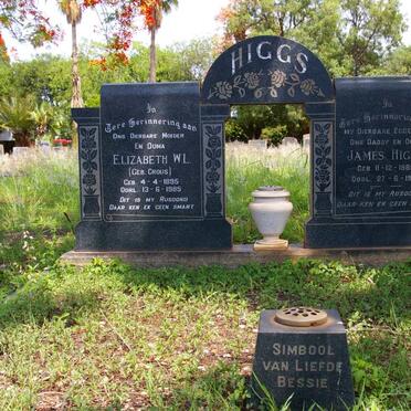 HIGGS James 1889-1962 &amp; Elizabeth W.L. CROUS 1895-1985