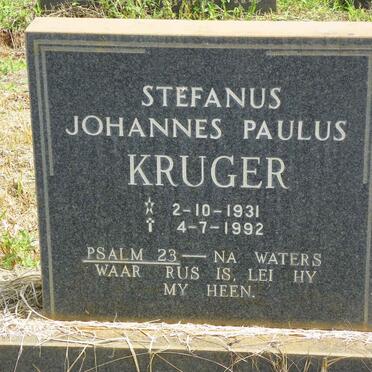 KRUGER Stefanus Johannes Paulus 1931-1992