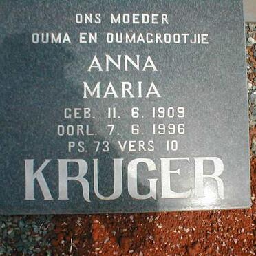 KRUGER Anna Maria 1909-1996