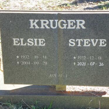 KRUGER Steve 1932-2021 &amp; Elsie 1932-2004