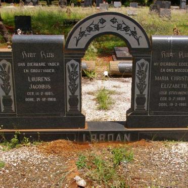 LORDAN Lourens Jacobus 1885-1968 &amp; Maria Christina Elizabeth STIGLINGH 1888-1961